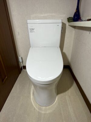 トイレ入替・床クッションフロア張替工事　岐阜市B様邸