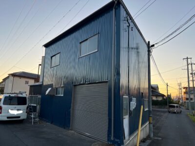 外壁塗装工事　羽島郡木工所様