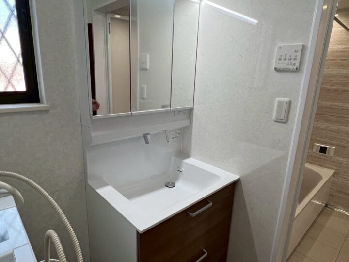 洗面室改修工事　大垣市M様邸