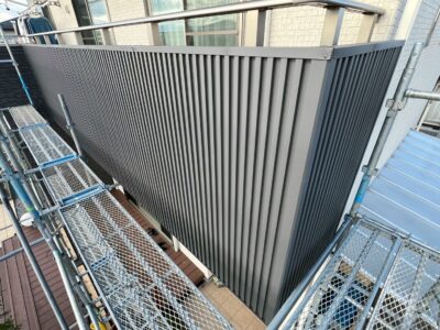 ベランダ外壁　板金カバー工事　瑞穂市Ｉ様邸