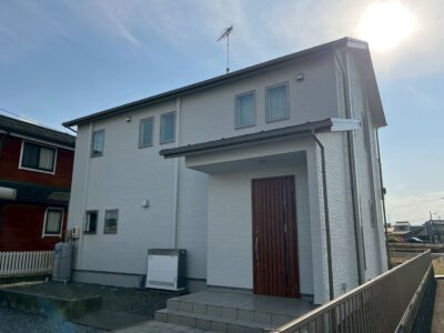 外壁塗装・屋根塗装・基礎塗装・ベランダ防水・サッシ工事　大垣市H様邸