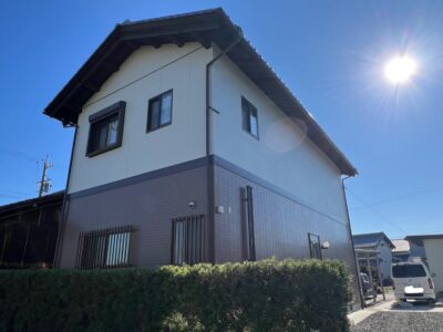 外壁塗装工事　大垣市M様邸