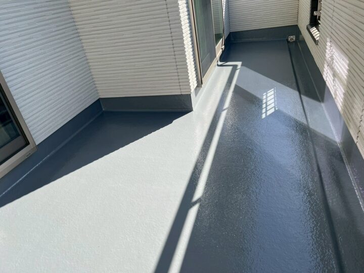 ベランダ防水工事　大垣市A様邸