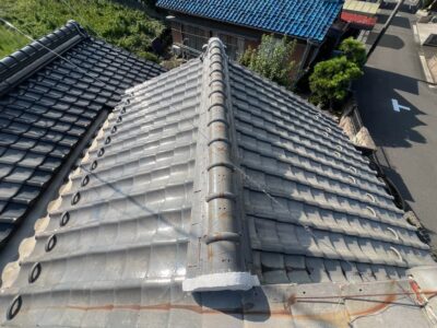 棟瓦積み直し工事　大垣市 I 様邸