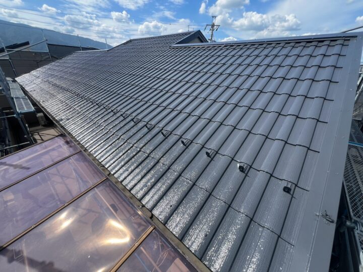 岐阜県安八郡　外壁塗装・屋根塗装・基礎塗装・タイル補修工事　U様